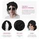 image 2 of Wet Look 80's King of Pop Wig Black | One Size