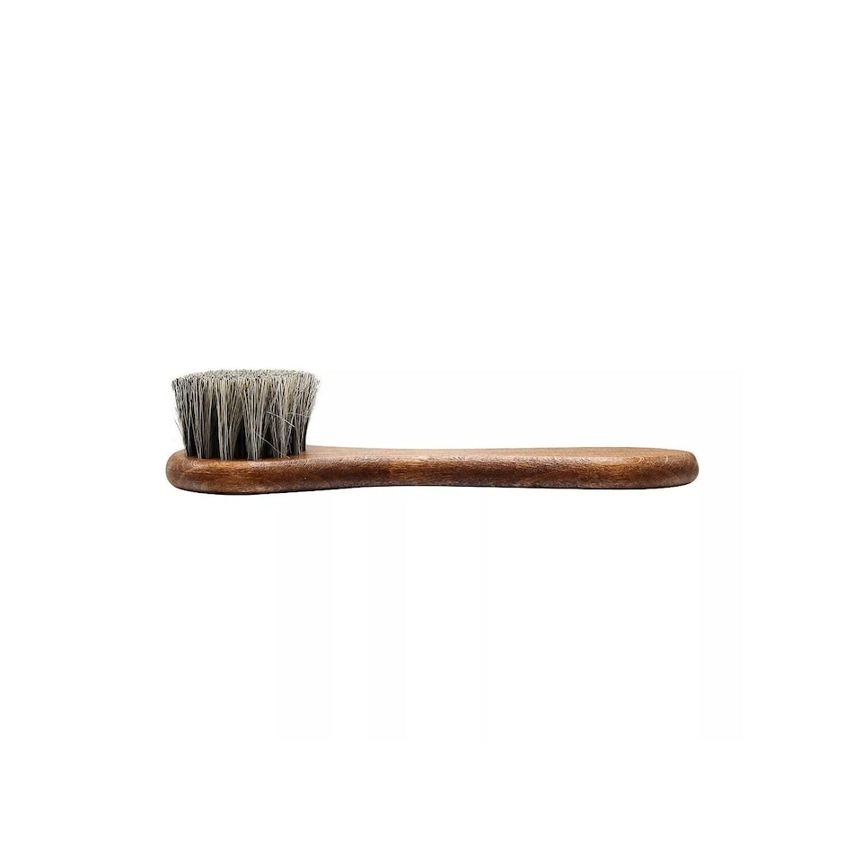 image 1 of BIRCH Horsehair Dauber Brush - For Applying Shoe Polish and Cream 15cm | Grey | Grey