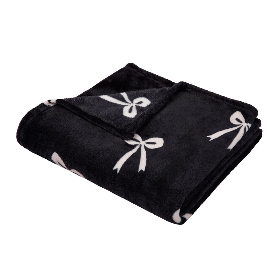 image 1 of Fusion Bows Throw Monochrome