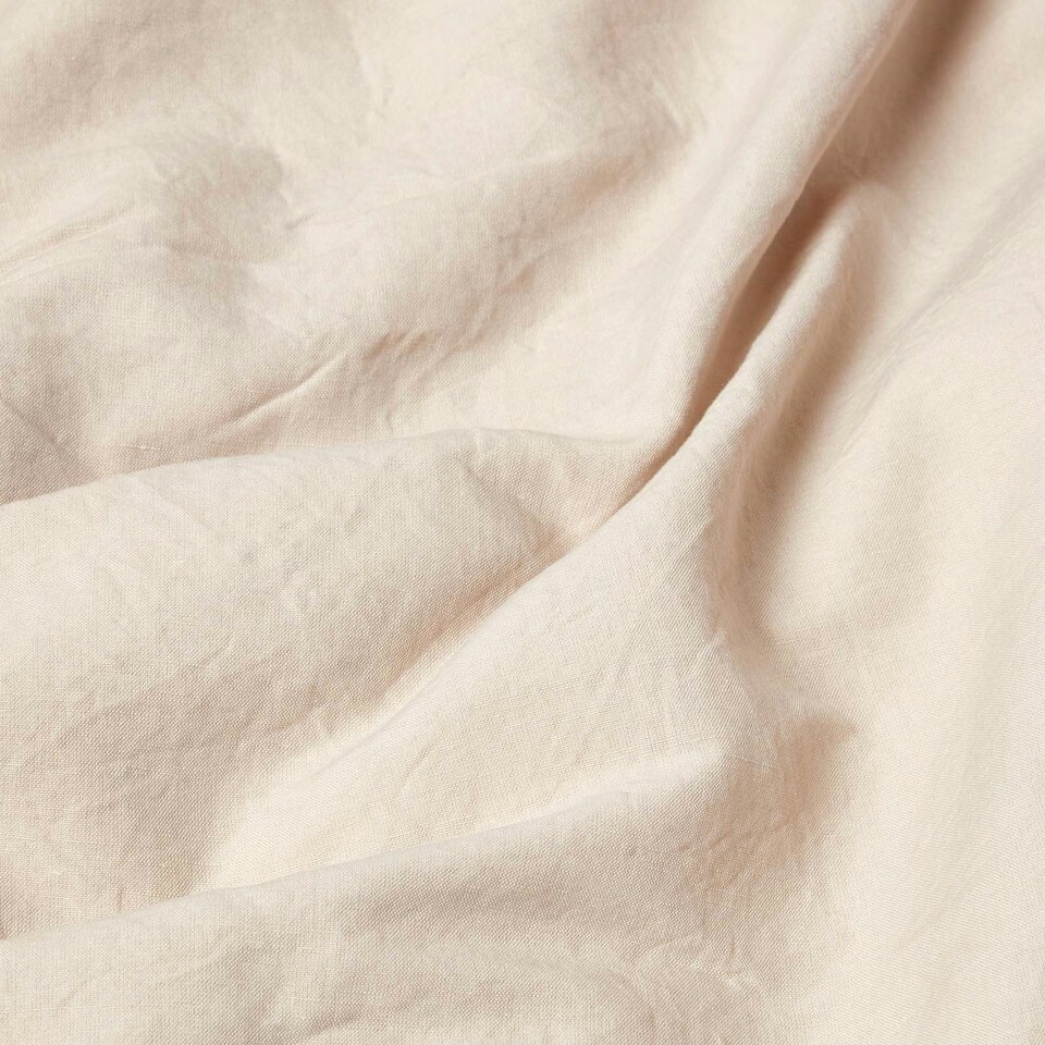 image 1 of Homescapes Natural European Size Linen Pillowcase - 40 x 40 cm Cream