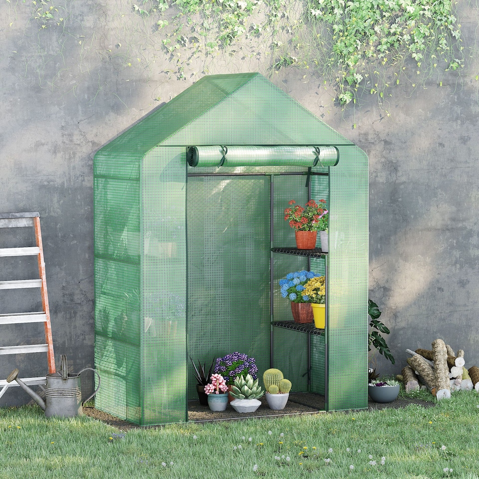 image 1 of Outsunny Greenhouse for Outdoor Portable Gardening Plant Grow House