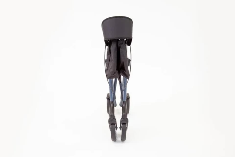 image 1 of The Ramp People TRP7 Aluminium Folding Rollator with Seat, Bag & Backrest - Blue