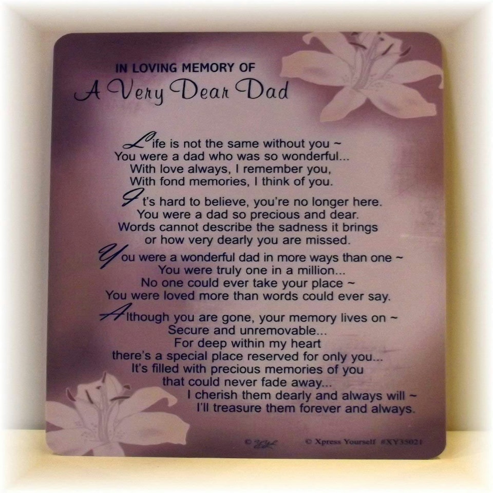 image 1 of In Loving Memory of a Very Dear Dad Graveside Card