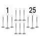 image 1 of Argon Tableware Table Numbers with 20cm Holders - 20cm - Silver - Pack of 25