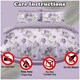 image 3 of VELVETIO Jessica Complete Duvet Cover Set with Fitted Sheet Luxury Bedding Quilt Purple | Single