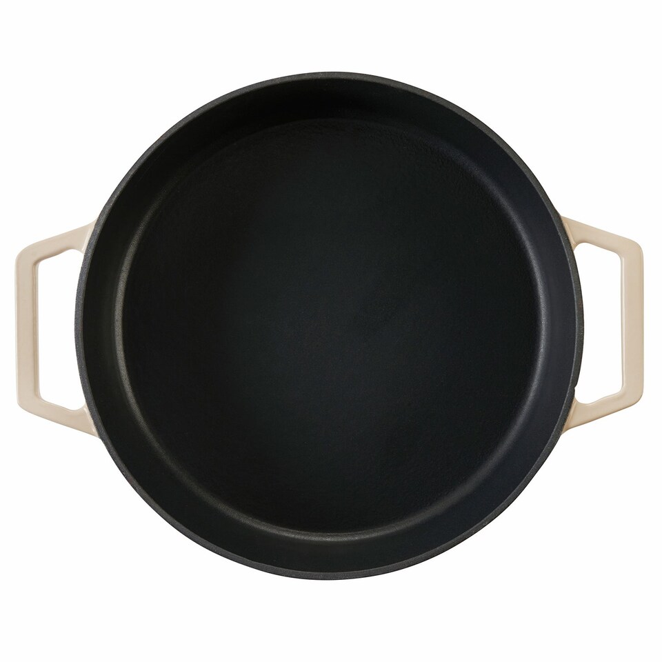 image 1 of Cooks Professional Casserole Dish 26cm – Ovenproof Pan with Lid | White | White