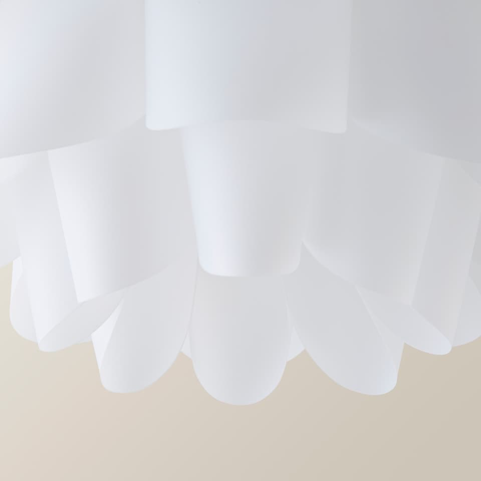 image 1 of ValueLights Modern Intricate Design White Ceiling Pendant Light Shade