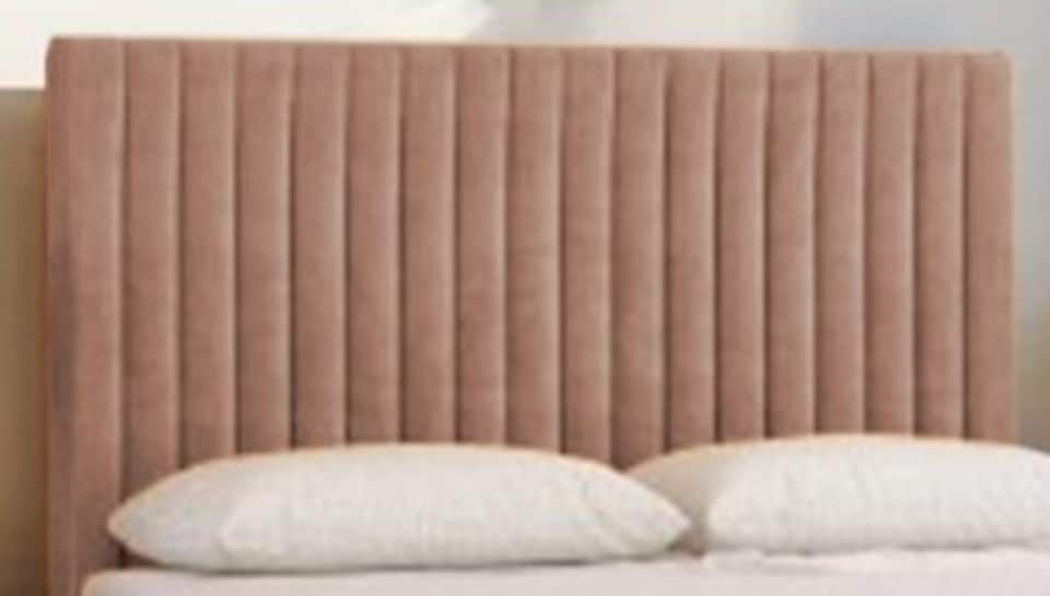 image 1 of Emily Plush Velvet Divan Bed Set with Princess Mattress and Headboard