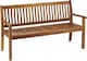 image 3 of Acacia Hardwood 3-Seater Garden Bench, Water Resistant Furniture for Outdoor Patio & Decking, L149.5 x W62.5 x H90cm