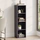 image 2 of Vida Designs Oxford 4 Tier Cube Bookcase Display Storage, Grey