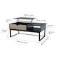 image 3 of Teamson Home Bryson Wooden Coffee Table & Storage, Modern Rectangular Table Desk with Adjustable Lift-Top for Living Room, Reception Room or Study