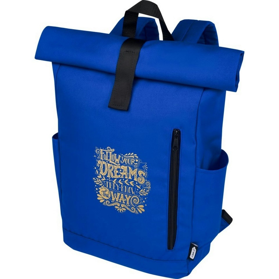 image 1 of Unbranded Byron Roll Up 18L Backpack - Royal Blue - One Size Blue