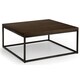 image 1 of Dark Classic Oak Square Coffee Table | Brown | Brown