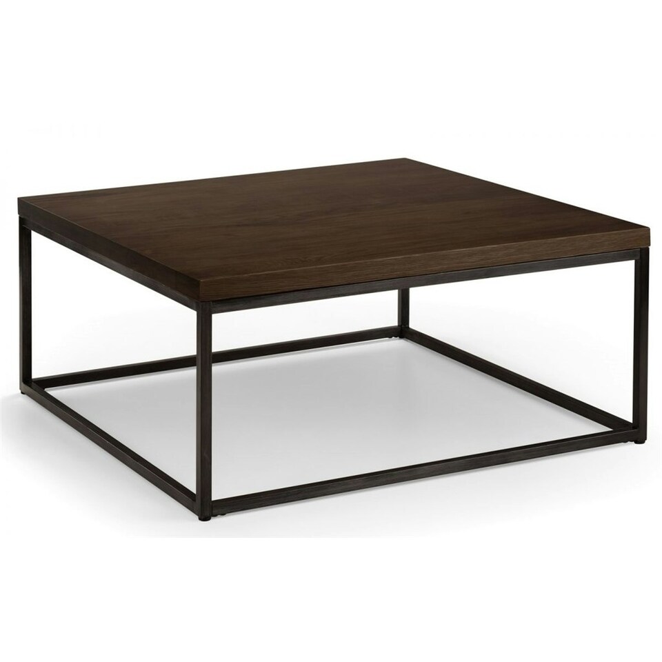 image 1 of Dark Classic Oak Square Coffee Table | Brown | Brown