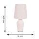 image 2 of ValueLights Arlo Pink Rose Ceramic Table Lamp with Rose Shade with LED Bulb | Pink