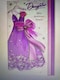 image 3 of Daughter Purple Dress Large Quality Birthday  Greeting Card