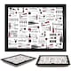 image 1 of GEEZY Wine Quotes Wooden Lap Serving Tray with Bean Bag Cushion 44x34cm