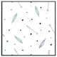 image 4 of Cute cartoon pattern with feathers and arrows in boho style (Picutre Frame) White | XS