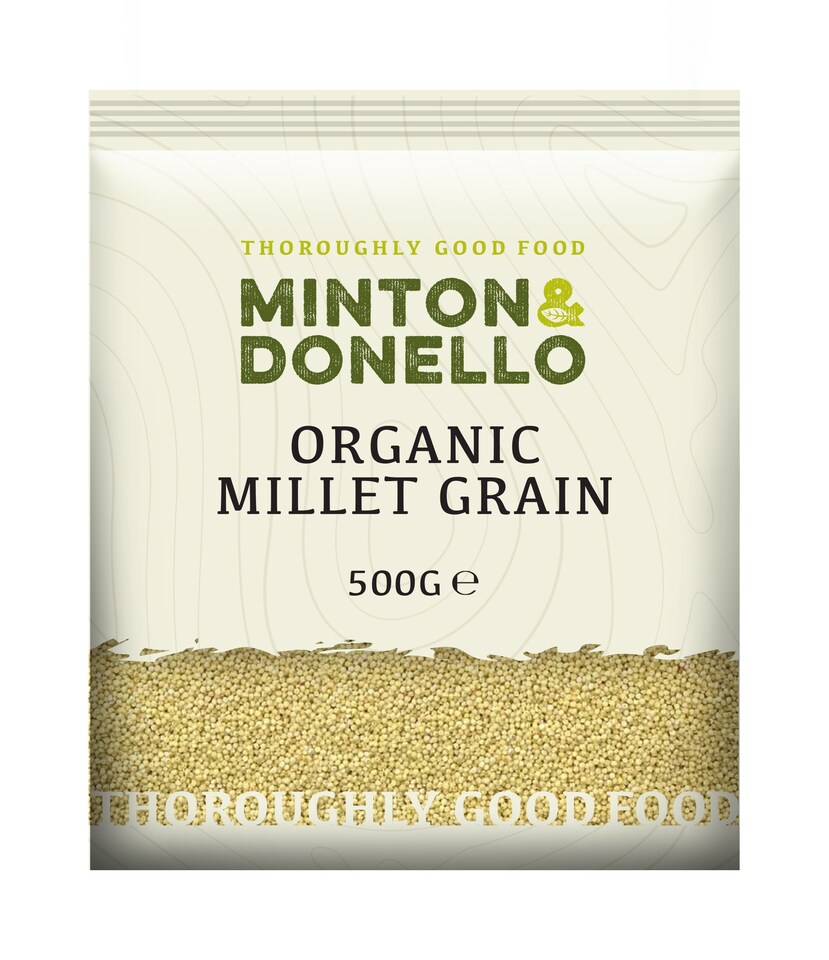 image 1 of Minton & Donello Organic Hulled Millet Grain 6 x 500g
