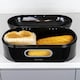 image 5 of CALITEK Retro Bread Bin Round Top Kitchen Counter Coated Carbon Steel Black