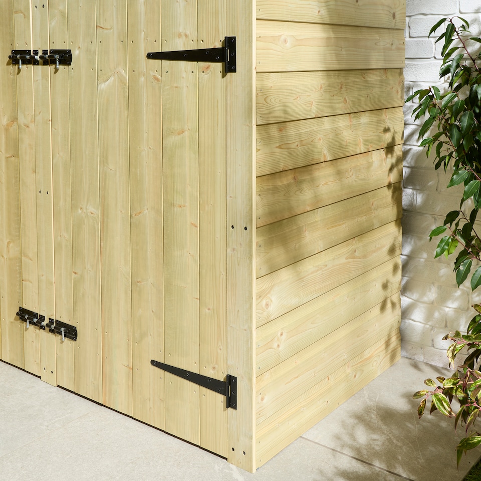 image 1 of Rowlinson Premier Shiplap Triple Bin Store