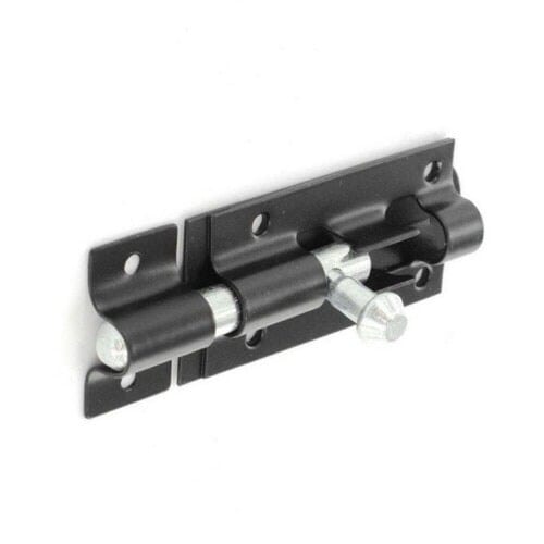 Securit Door Bolt - Black/Silver - 250mm