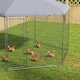 image 8 of PawHut Walk-in Chicken Run w/ Cover, for 10-15 Chickens, Hens, Rabbits, Ducks