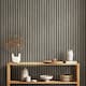 image 4 of AS Creation Wood Slats Wallpaper - Grey/Black - 10m x 53cm | Grey