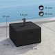 image 4 of Outsunny Garden Parasol Base, Sand/Water Filled Garden Umbrella Stand, Black