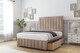 image 3 of Sloomy California Mink Naples Divan Bed With Mattress 4 Drawers With 26" Strutted Headboard & 12" Matching Footboard 4' Small Double | Brown | Mink | Small Double | 1