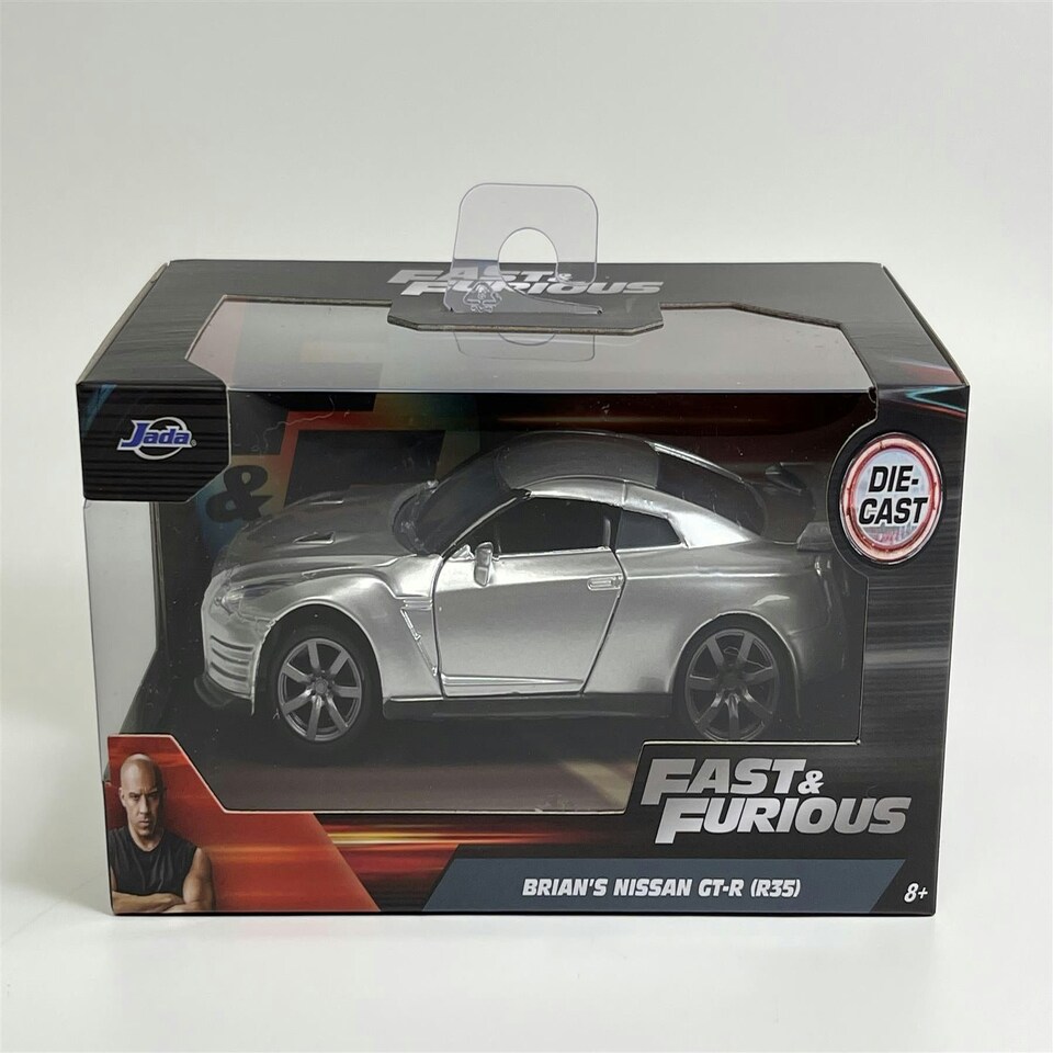 image 1 of Fast and Furious Brians Nissan GT-R R35 Silver 1:32 Scale Jada 97383