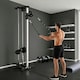 image 8 of SPORTNOW Wall Mount Cable Station with 15 Positions Adjustable Dual Pulleys