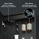image 9 of HOMCOM Bathroom Cabinet with Mirror, LED Lights and Demister Pad, Black | Black | one size