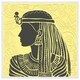 image 1 of Egyptian women on yellow (Picture Frame) White | L