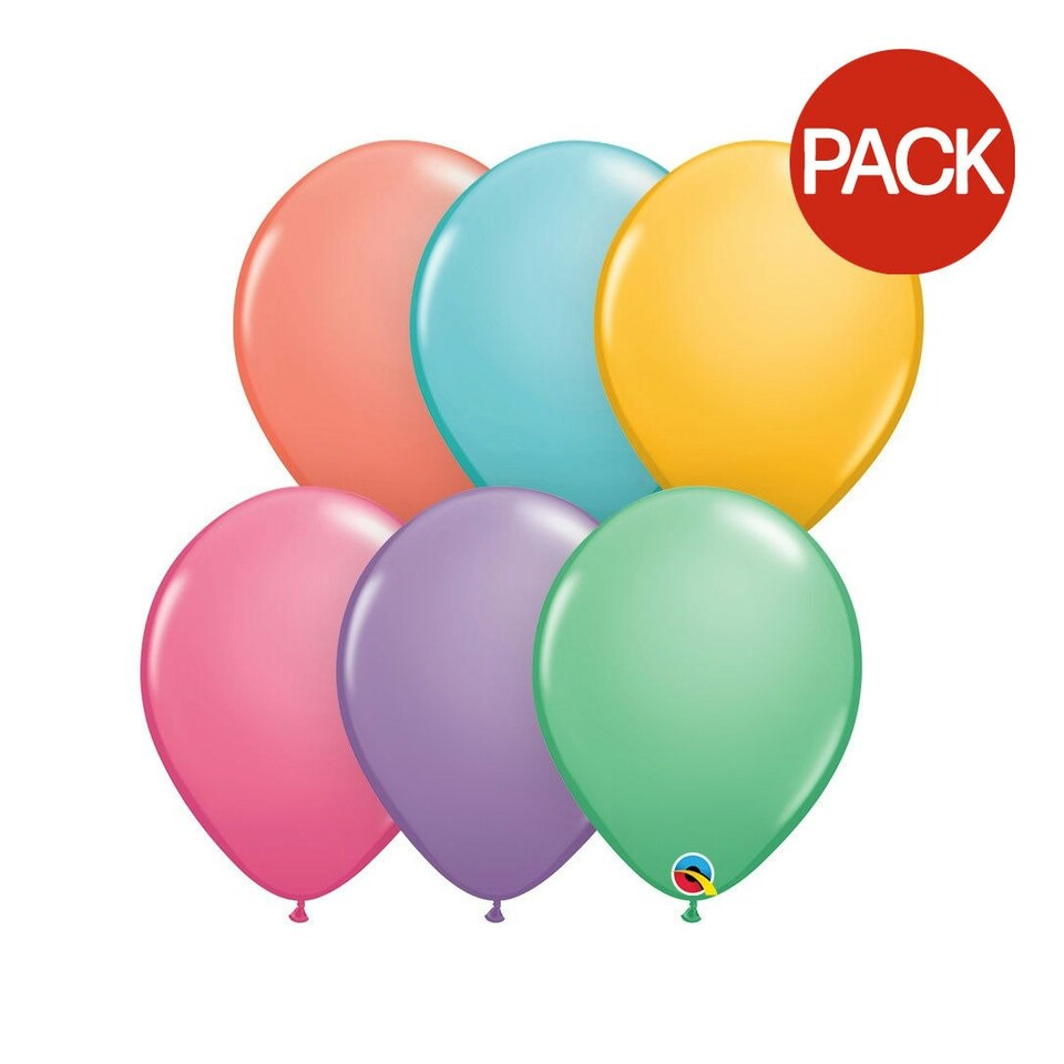 Qualatex Candy Latex Round Balloon (Pack of 100) - Multicoloured - One Size