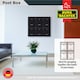image 6 of Burg-Wachter Trent Wall Mounted Galvanised Steel Lockable Post Box - 26x34x9cm Black