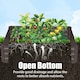image 5 of Living and Home Galvanized Steel Square Raised Garden Bed Planter Box | Brown