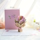 image 4 of Bouquet of Pink Carnation 3D Pop Up Greeting Card