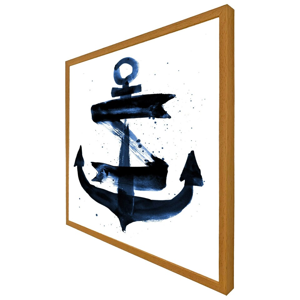 image 1 of Watercolour anchor (Picture Frame) Brown | XL