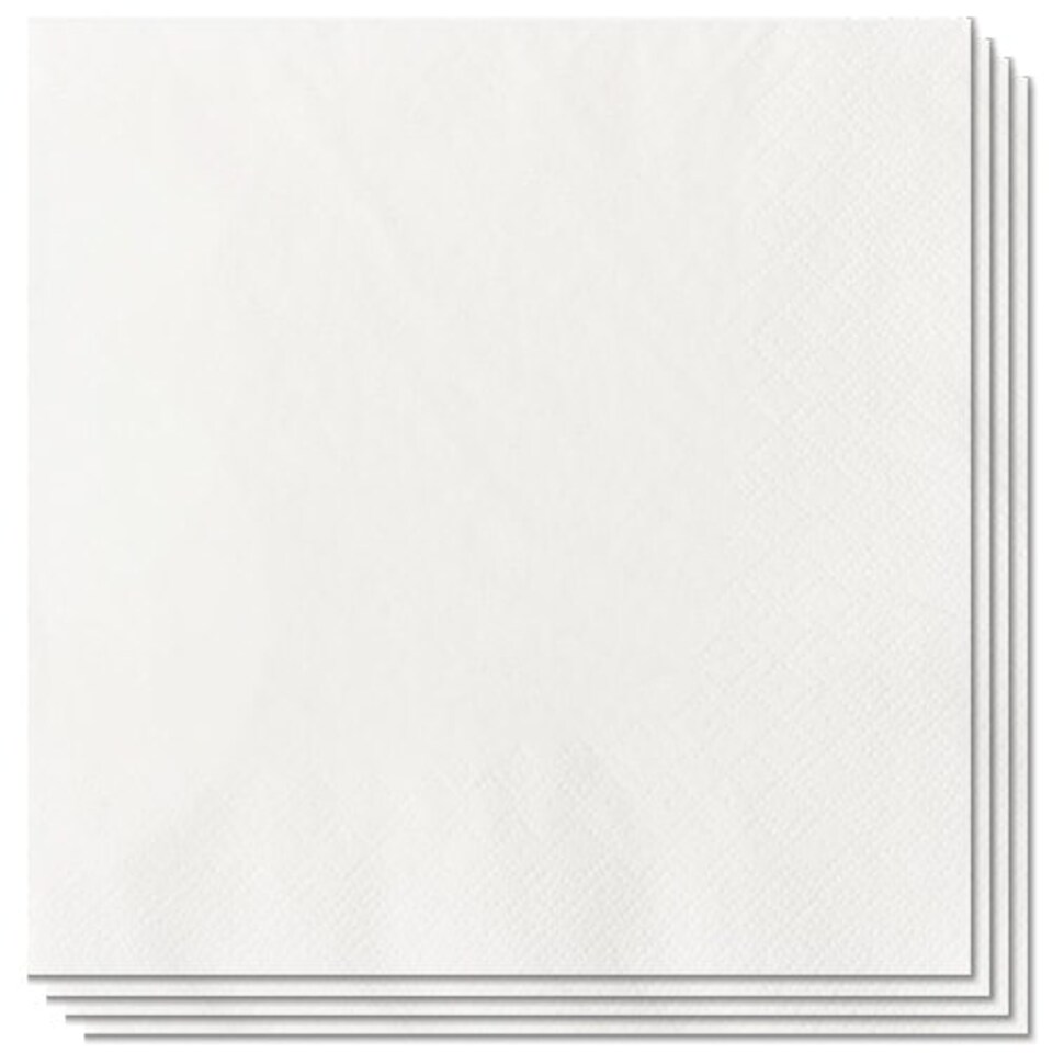 White Luncheon Napkins 30cm 1Ply - Pack of 100