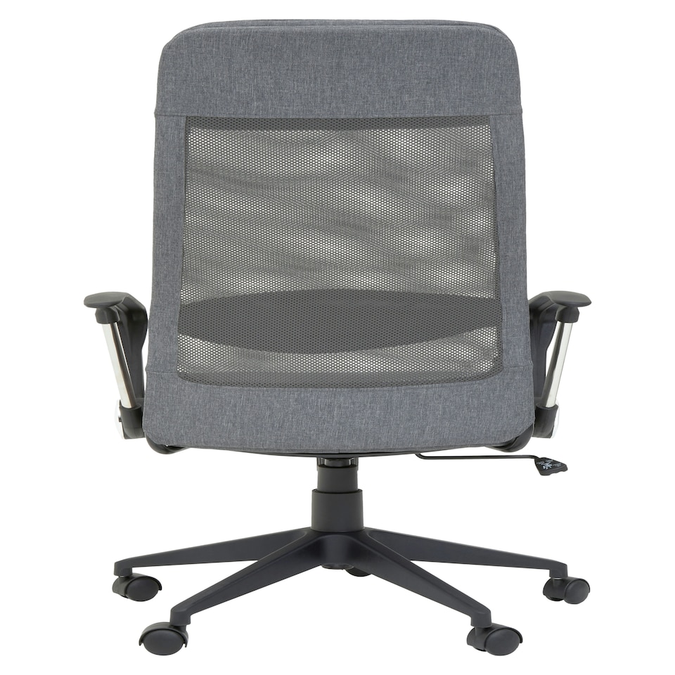image 1 of Interiors by Premier Brent Grey Mesh And Fabric Home Office Chair