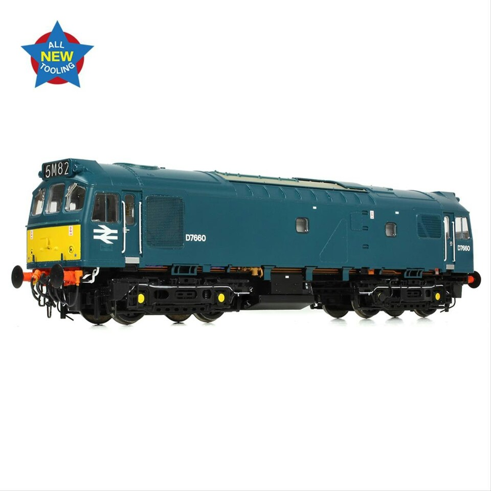 image 1 of Bachmann Class 25/3 D7660 BR Blue Small Yellow Panels