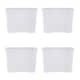 image 6 of Wham Crystal 4 x 80L Stackable Plastic Storage Boxes with Lids