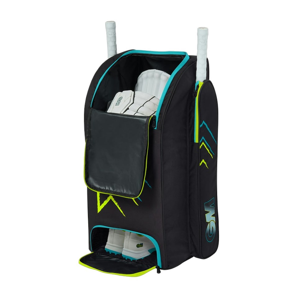 image 1 of Gunn And Moore 707 Duffle Bag - Black/Cyan/Fluorescent Blue - One Size