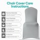 image 3 of Chair Cover Spandex Polyester Stretch, Flat Dining Slipcovers - 10pcs