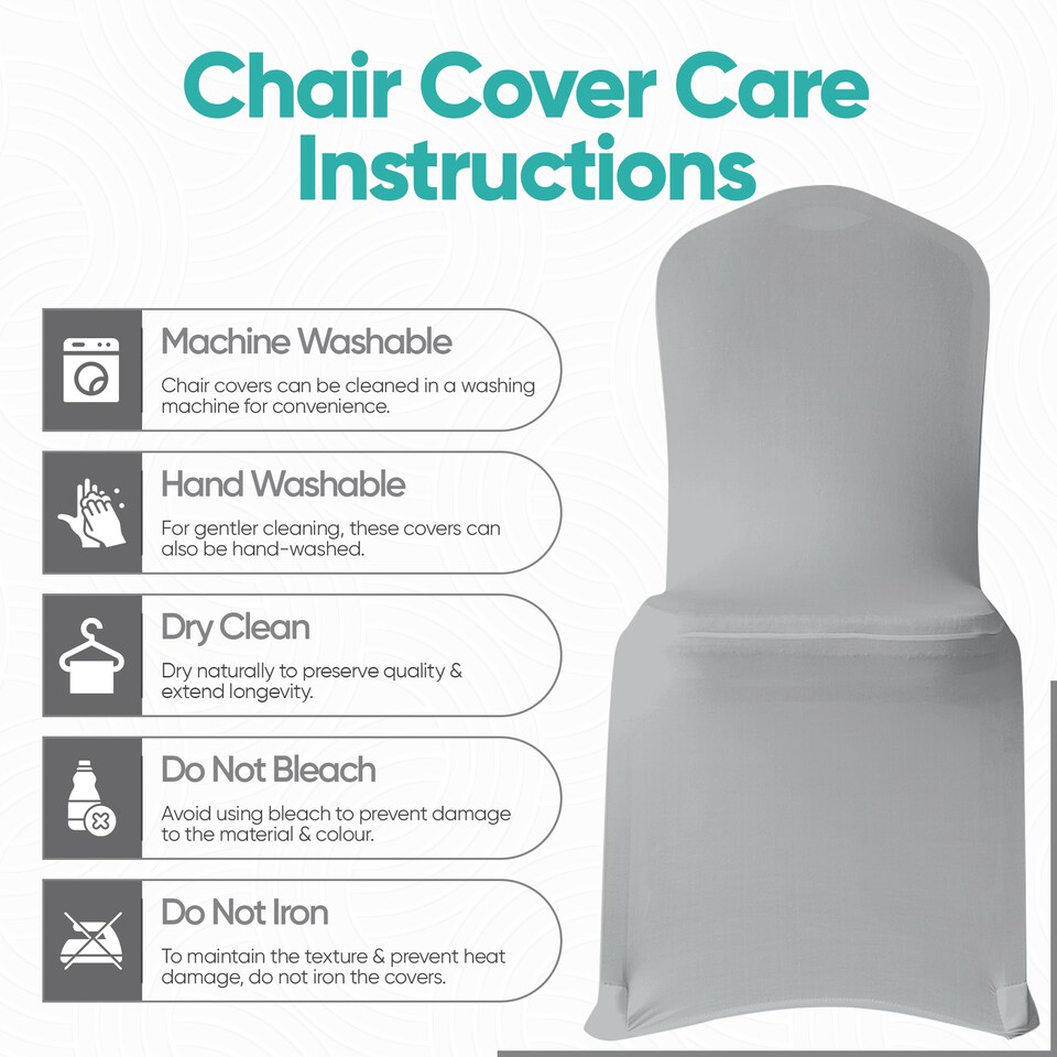 image 1 of Chair Cover Spandex Polyester Stretch, Flat Dining Slipcovers - 10pcs