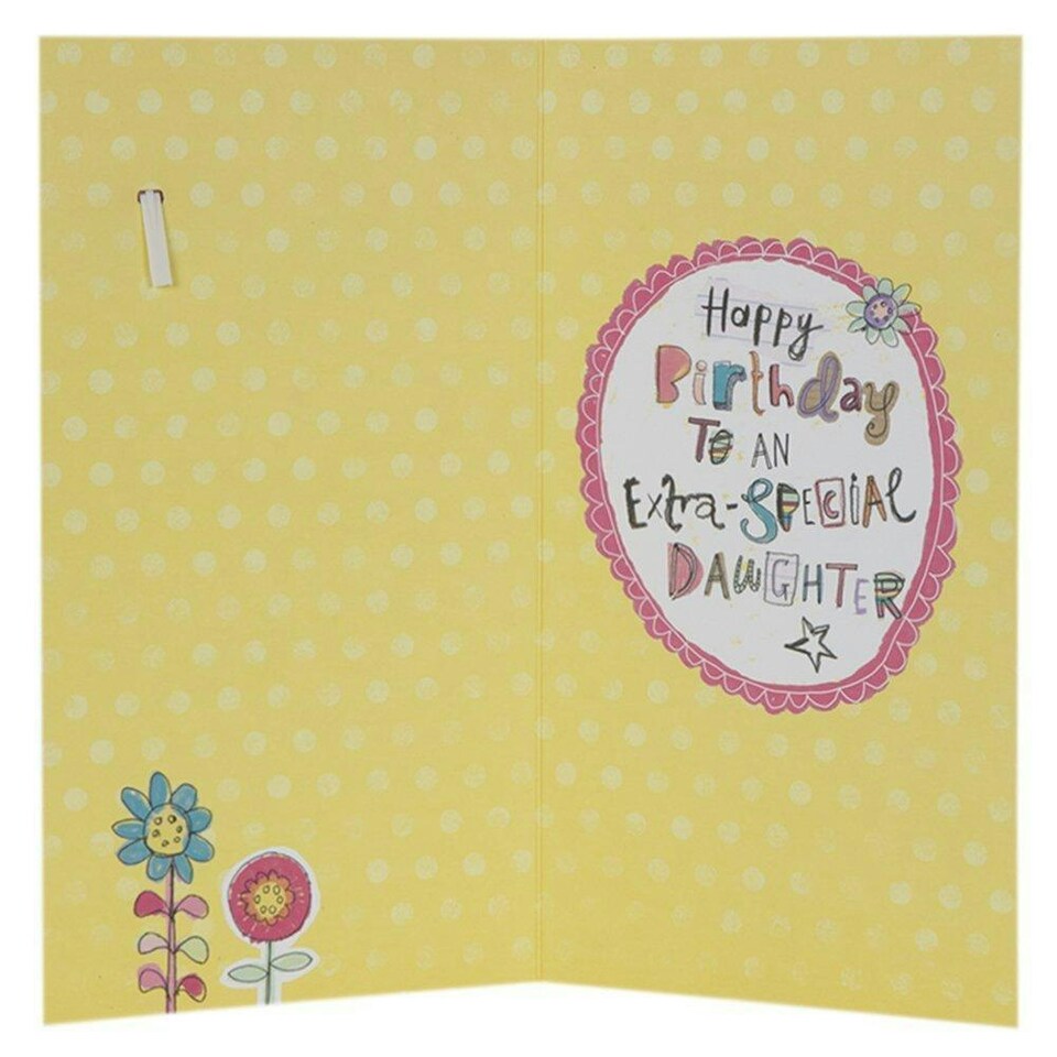 image 1 of Birthday Card For Daughter 'With Badge'