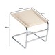 image 6 of Greenhurst Beige Footrest with Chrome Frame – Ergonomic Leg Support for Relaxation & Improved Circulation Brown | Beige