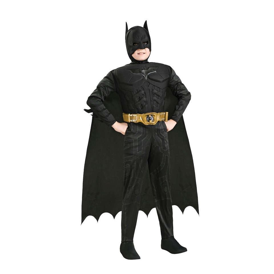Batman Boys Deluxe Costume - Black/Gold - M M