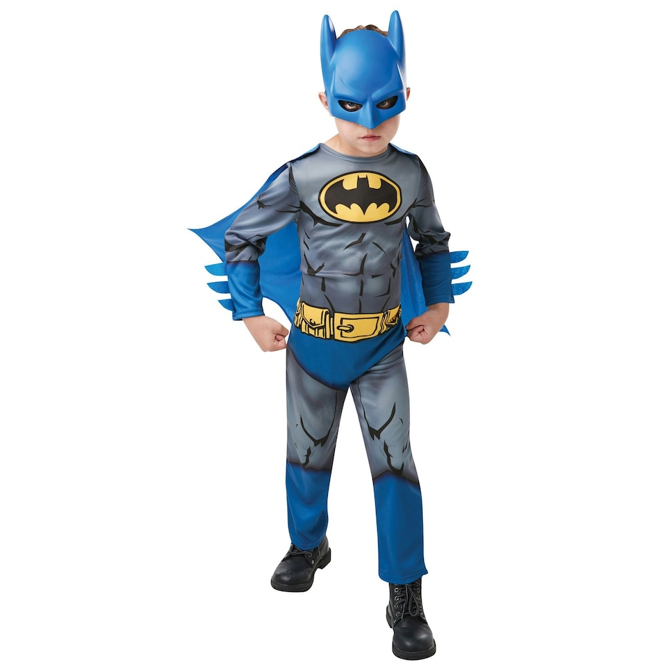 image 1 of Batman Boys Core Costume - Blue/Grey - 5-6 Years 5